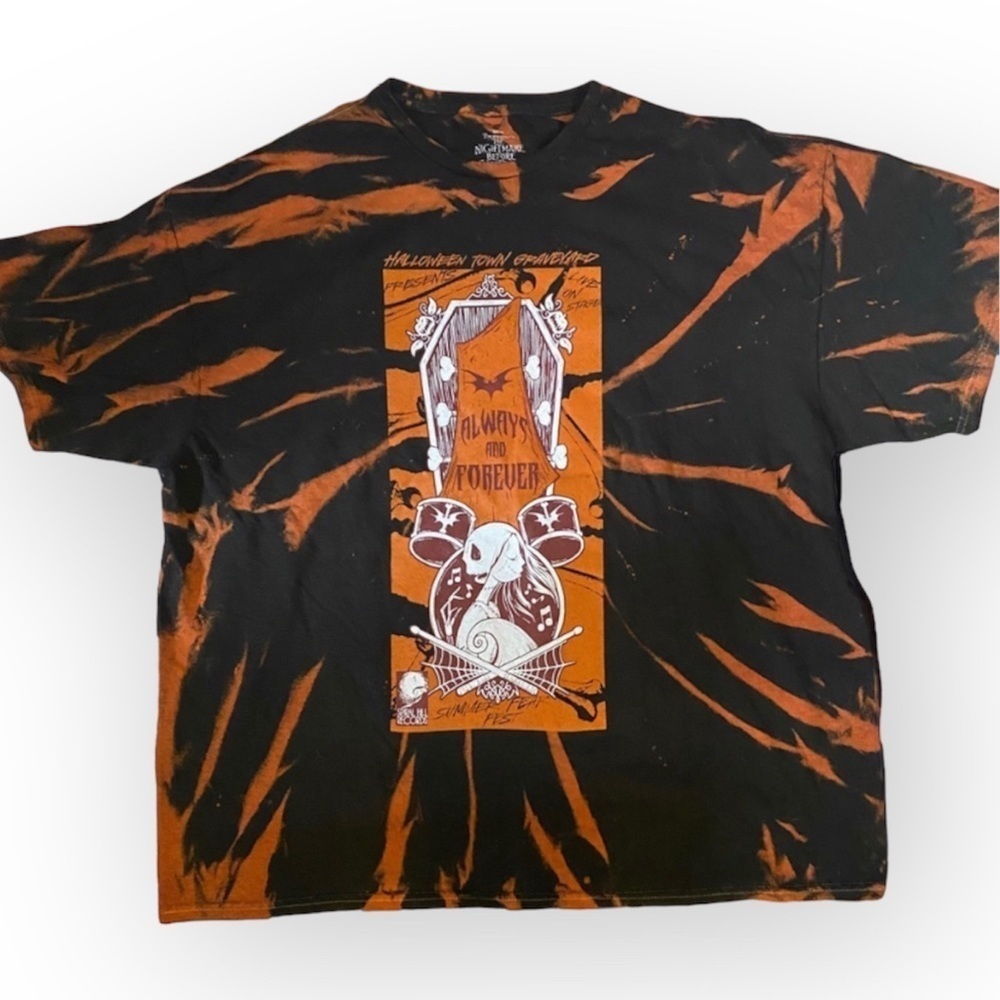 Nightmare Before Christmas tie dye shirt